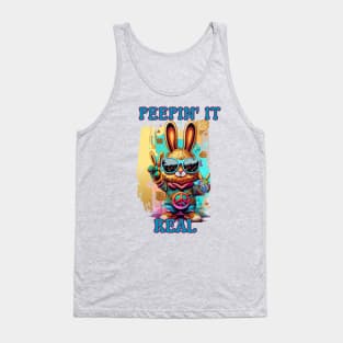 Peepin' it Real Easter Bunny Tank Top